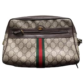 Borsa a mano Gucci in pelle marrone