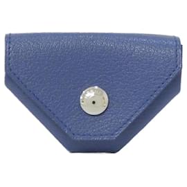 Porte-monnaie Hermès Vin Quatre en Agate Bleue