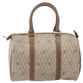 Borsa Boston vintage Honeycomb in tela e pelle Christian Dior