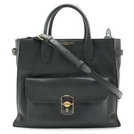 Borsa a mano/borsa a spalla Padlock di Balenciaga in pelle verde scuro