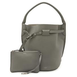 Borsa Bucket Piccola Celine Big Bag in Pelle Grigia - Céline