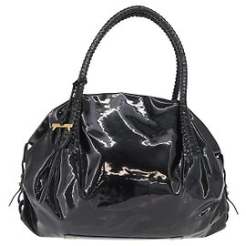 Bolsa Gancini em couro envernizado Salvatore Ferragamo