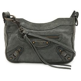 Borsa a Spalla Hip di Balenciaga in Verde Scuro