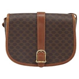 Céline Borsa a Spalla Macadam Vintage Celine in Tela e Pelle
