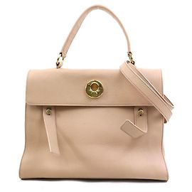 Borsa a mano Saint Laurent rosa beige