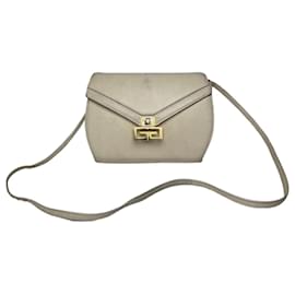 Borsa a tracolla / spalla in pelle Givenchy GV3 vintage bianca