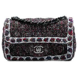 Chanel Mini Rectangular Classic Tweed Braided Simple rabat