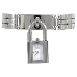 Hermès Kelly KE4.110 Quarz-Armbanduhr aus Edelstahl