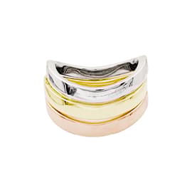 Dinh Van Ring mit drei Ringen in drei Goldtönen.