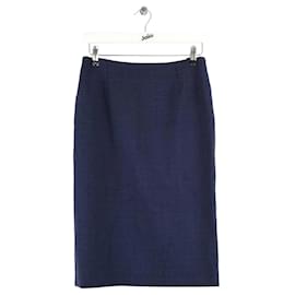 Falda de lana azul - Dior