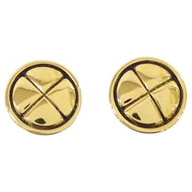 Chanel Gold Clip Ohrringe