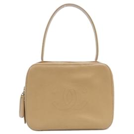 Borsa in pelle beige Chanel