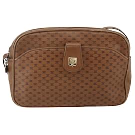 Borsa a Spalla Celine Vintage Macadam in Tela e Pelle - Céline