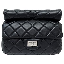 NUOVA BORSA A MANO CHANEL ROLL CLUTCH 2.55 IN PELLE QUILT