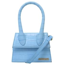 BORSA JACQUEMUS LE CHIQUITO MEDIA IN PELLE STILE COCODRILLO