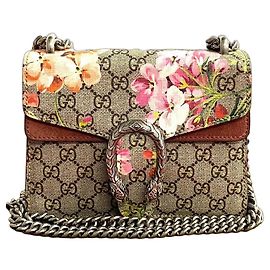 Borsa a Spalla 2 in 1 Gucci Dionysus GG Supreme Flora in Pelle
