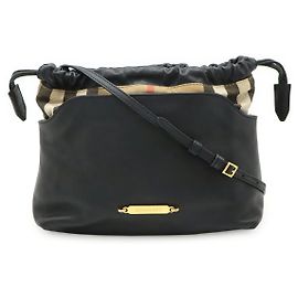 Borsa a Spalla in Pelle a Quadri Burberry