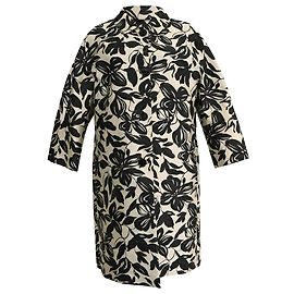 Cappotto Max Mara in poliestere con stampa floreale