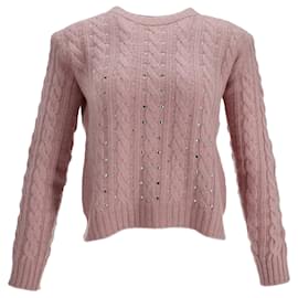Verzierte Kabelstrickpullover aus rosa Polyamid von Philosophy di Lorenzo Serafini - Autre Marque