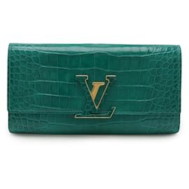 Portafoglio lungo Crocodile Capucines Louis Vuitton