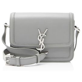 Bolsa de Ombro Solferino Pequena em Couro de Bezerro Liso Saint Laurent