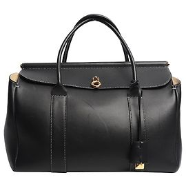 Loro Piana Borsa in pelle nera Loom 32