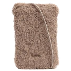 Custodia per telefono in teddy Crossy marrone - Max Mara