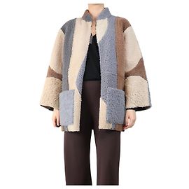 Autre Marque Manteau en sherpa réversible marron - taille S