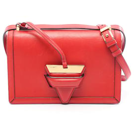 Borsa a spalla in pelle rossa Loewe Barcellona