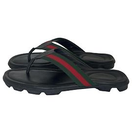 Infradito Gucci Web Trimm Nere
