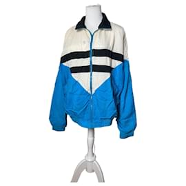 Blouson Vintage Dior Uomo Blu Bianco Nero L