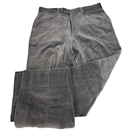 Pantalones de corduroy vintage Dior M Gris/plata M