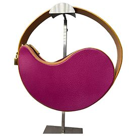 Bolsa de mão abstrata vintage Etro roxa marrom