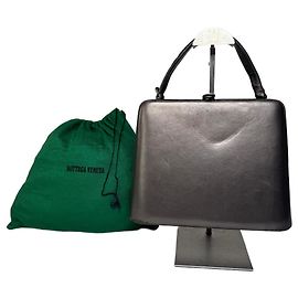 Vintage Bottega Veneta Leather Bag Bronze