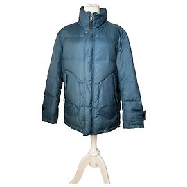 Vintage Burberry Puffer-Jacke Blau M/L