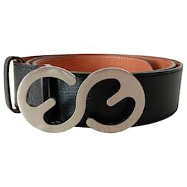 Cintura Escada in pelle nera