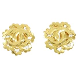 Orecchini a clip dorati Chanel