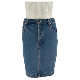Autre Marque Falda de mezclilla azul RONNY KOBO S
