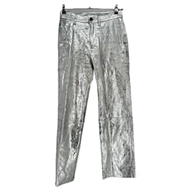 Simon Miller Silberne Lederhose