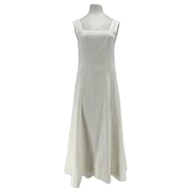 Autre Marque Vestido de ramio blanco