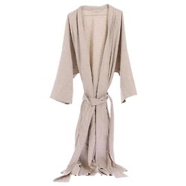 Autre Marque Kimono largo de lana beige ASCENO