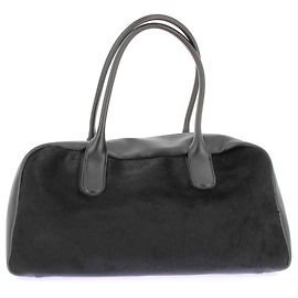 Autre Marque Borsa LOULOU STUDIO in pelliccia nera e pelle