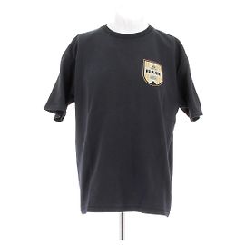 Autre Marque RHUDE Dark Grey T-shirt with Yellow Blazon Logo