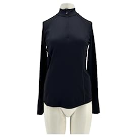 Giacca Bogner nera impermeabile con mezza zip