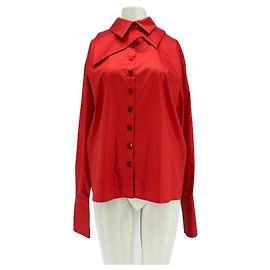 Autre Marque Camisa RVDK roja de manga larga de algodón Talla 36