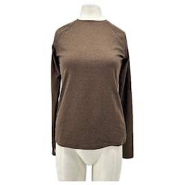 Dunkelbraunes Langarm-T-Shirt - Autre Marque