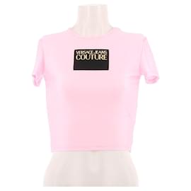 Camiseta rosa Versace de poliamida