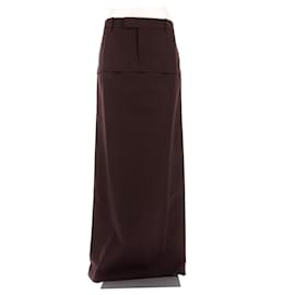 Phoebe Philo burgundy wool skirt