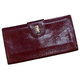 Céline Celine Bordeaux Leather Wallet