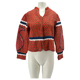 Kurze Jacke mit Druck - Antik Batik